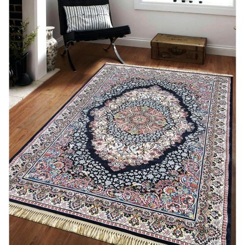Predajňa 16. koberec LUXURY IRANI 3671A tmavomodrý 150 x 230 cm