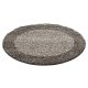 Ay life 1503 taupe 200cm - okrúhly shaggy koberec v akcii