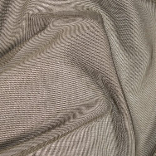 Rov. 21123 vzor  300cm výška-316 taupe priesvitná záclona v metráži s olovenou šnúrou