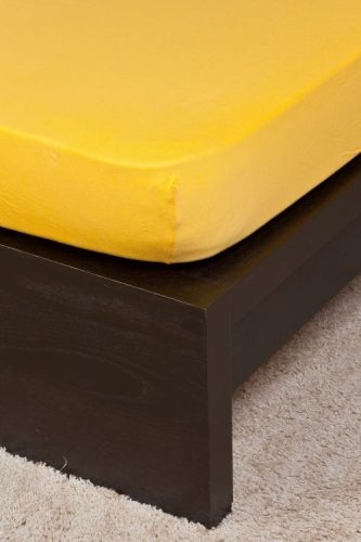 Jersey (Džersejová) plachta 100x200cm žltá