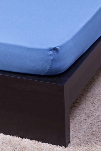 Jersey (Džersejová) plachta 100x200cm Stredne modrá