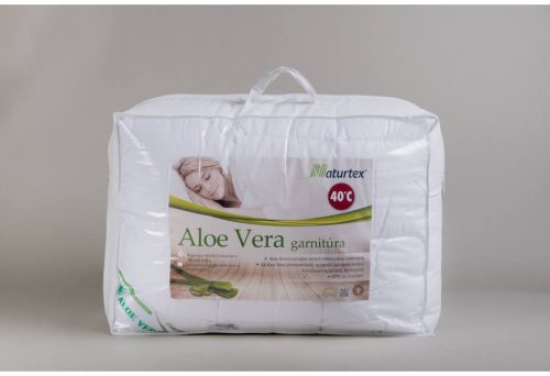 Letná posteľná súprava Aloe vera 140x200cm+70x90cm+40x50cm (Paplón+Vankúš veľký+Vankúš malý)