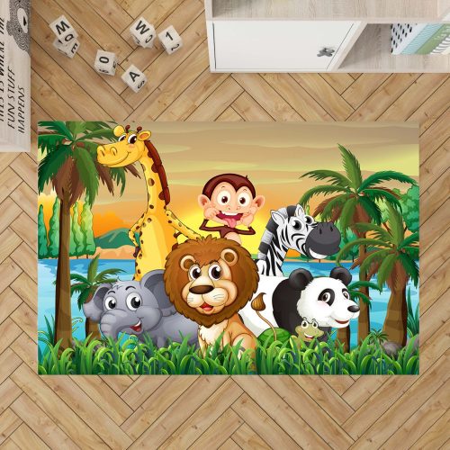 Cute Hrací koberec 130x180cm so zvieratami new