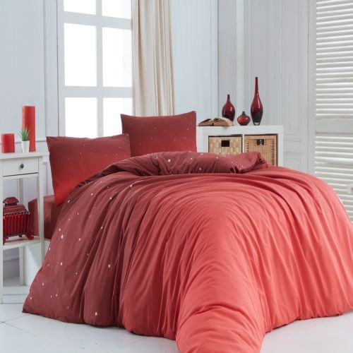 Posteľná bielizeň 5-dielna 200x220/2x70x90/2x40x50 renforce Sky Orange 