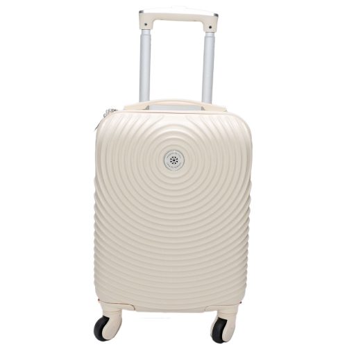 Love béžový škrupinový kufor  41cmx30cmx20cm-malý kabínový kufor
