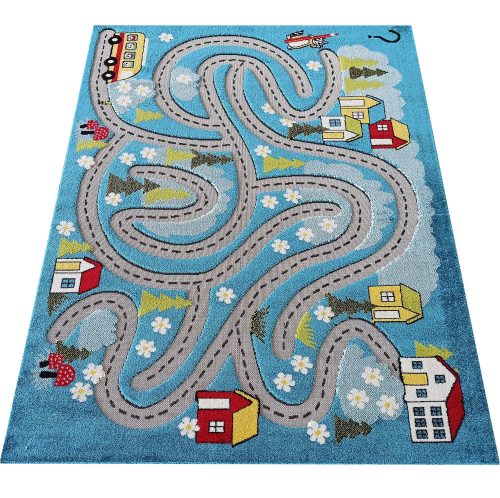 Predajňa 21. DY color kids 02 modrý 100 x 150 cm Koberec