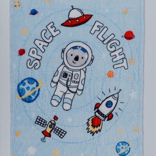 Deka vzor: kozmická loď 75x100 cm PY 100% polyester 