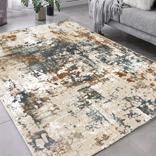 Den Athén 6984 Krémovo-béžový 60x220cm Moderný koberec