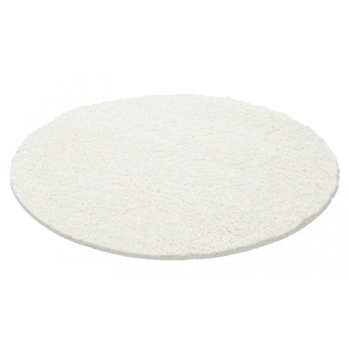Ay life 1500 Krémový 80cm Jednofarebný KRUHOVÝ shaggy koberec