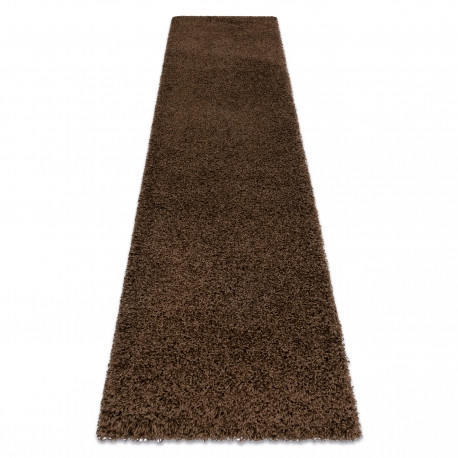 Koberec, Behúň SOFFI shaggy 5cm hnedý -Flamingo 80x300 cm