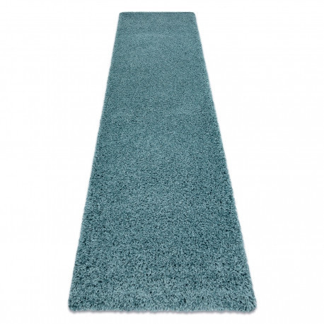 Koberec, Behúň SOFFI shaggy 5cm modrý -Flamingo 60x250 cm
