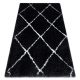Koberec FLUFFY 2373 shaggy Arbor - Antracitový / biely 200x290 cm