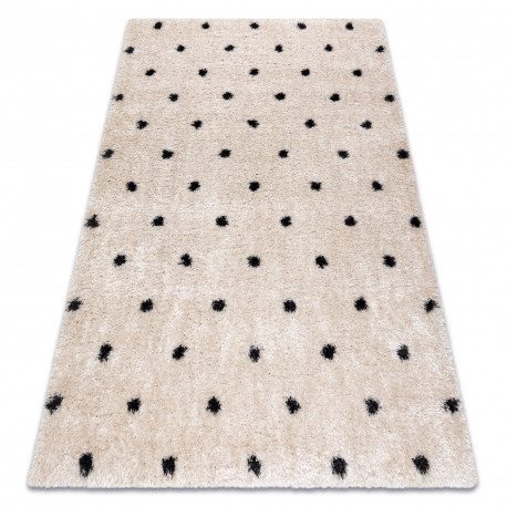 Koberec FLUFFY 2370 shaggy - Krémový / Antracitový 160x220 cm