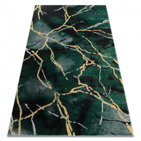 Koberec EMERALD 1018 Elegantný Mramorový zelený / zlatý 180x270 cm