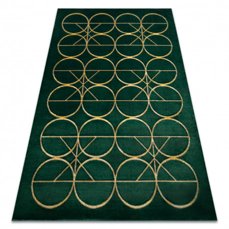 Koberec EMERALD 1010 Elegantný zelený / zlatý 180x270 cm