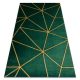 Koberec EMERALD 1013 Elegantný - zelený / zlatý 140x190 cm