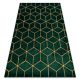 Koberec EMERALD 1014 Elegantný zelený / zlatý 140x190 cm