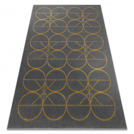 Koberec EMERALD 1010 Elegantný sivý / zlatý 140x190 cm