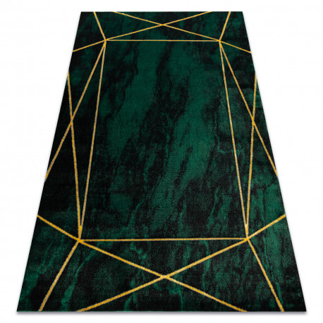 Koberec EMERALD 1022 Elegantný -, Mramorový zelený / zlatý 140x190 cm