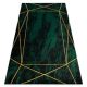 Koberec EMERALD 1022 Elegantný -, Mramorový zelený / zlatý 140x190 cm