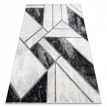 Koberec EMERALD 81953 Elegantný - čierny / strieborný  180x270 cm