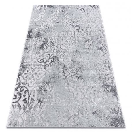 Moderný MEFE koberec 8724 vintage -  s dvomi dľžkami vlasu, - sivý 280x370 cm