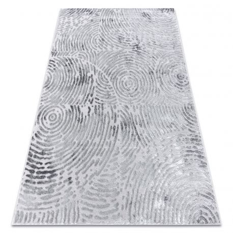 Moderný MEFE koberec 8725 -  s dvomi dľžkami vlasu, - sivý 140x190 cm