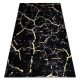 Moderný koberec GLOSS 410A 86 glamour čierny / zlatý 240x330 cm