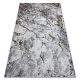Moderný koberec GLOSS 528A 58 glamour farba slonoviny / čierny 160x220 cm