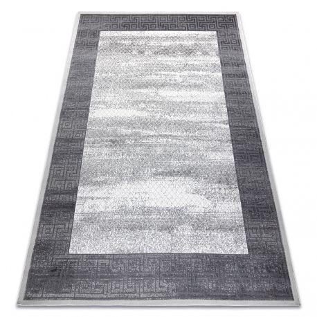 Moderný koberec NOBLE 1512 64  vintage -  s dvomi dľžkami vlasu, - Krémový / sivý 180x270 cm