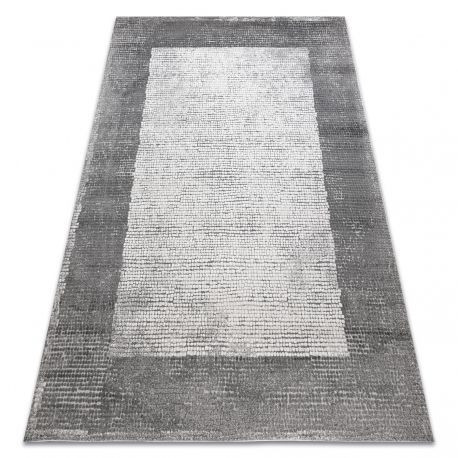 Moderný koberec NOBLE 9730 65  vintage -  s dvomi dľžkami vlasu, - Krémový / sivý 180x270 cm