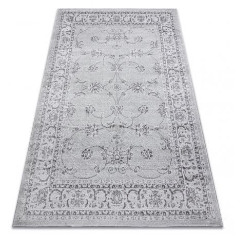 Moderný MEFE koberec 2312   -  s dvomi dľžkami vlasu, - sivý 140x190 cm