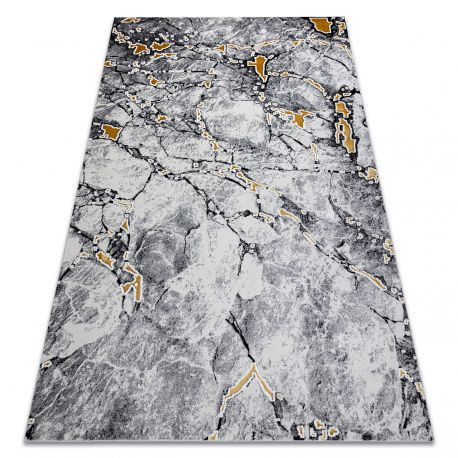 Moderný koberec GLOSS 528A 58 glamour farba slonoviny / čierny 140x190 cm