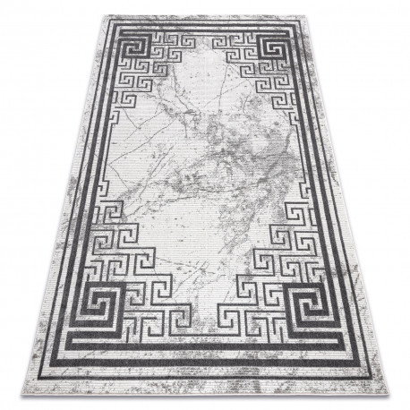 Moderný koberec NOBLE 1517 65   s dvomi dľžkami vlasu, - Krémový / sivý 140x190 cm