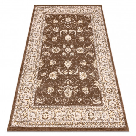 Moderný MEFE koberec 2312   -  s dvomi dľžkami vlasu, - tmavo béžový 160x220 cm