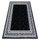 Moderný koberec GLOSS 2813 87 elegantný, čierny / sivý 70x250 cm