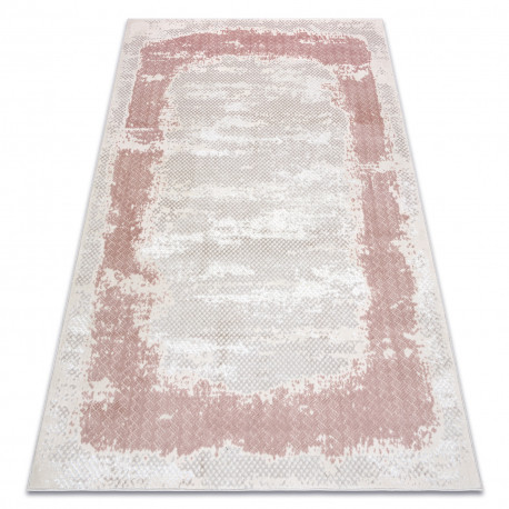 Koberec CORE A004 , tieňovaný - , s dvomi dľžkami vlasu, béžový / ružový 180x270 cm