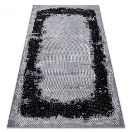 Koberec CORE A004 , tieňovaný - , s dvomi dľžkami vlasu, čierny / sivý 180x270 cm