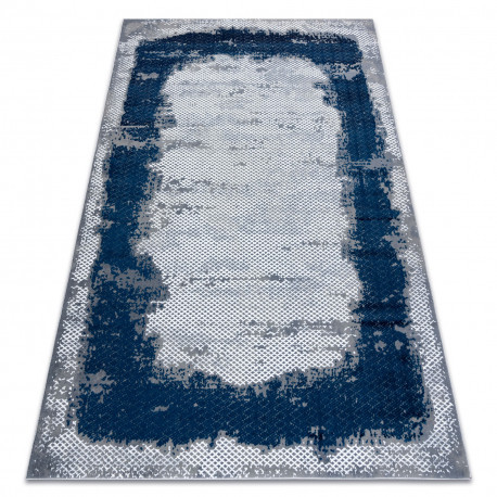Koberec CORE A004 , tieňovaný - , s dvomi dľžkami vlasu, modrý / sivý 140x190 cm