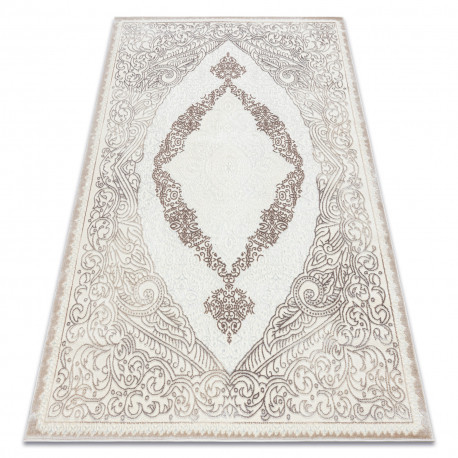 Koberec CORE 8111 Ornament Vintage - , s dvomi dľžkami vlasu, béžový 180x270 cm