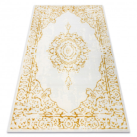 Koberec CORE 6268 ,  tieňovaný - , s dvomi dľžkami vlasu, farba slonovej kosti / zlatý 160x220 cm