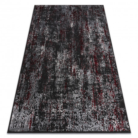 Moderný koberec VINCI 1524 vintage -  Antracitový / červený 180x270 cm