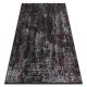 Moderný koberec VINCI 1524 vintage -  Antracitový / červený 140x190 cm