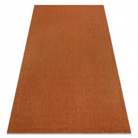 Tkaný sisalový koberec Flat 48663/120 terakota HLADKÝ 140x200 cm