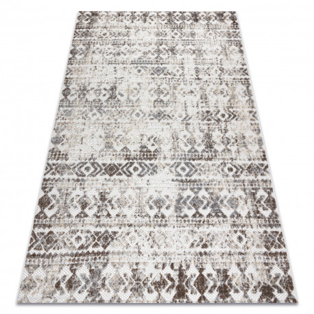 Koberec  SOLE D3732 Aztec Diamant tkaný na plocho béžový 180x270 cm