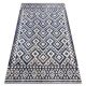 Moderný koberec MUNDO E0561 Diamant, cikcak 3D  modrý / béžový  140x190 cm
