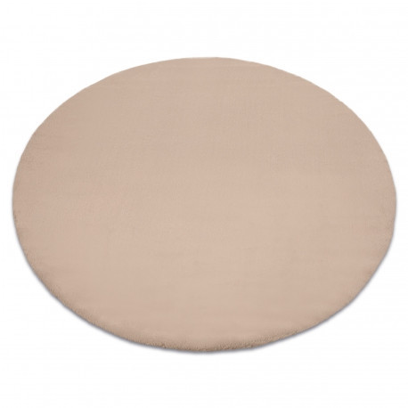 Koberec BUNNY kruhový taupe béžový  100 cm
