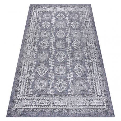 Tkaný sisalový koberec SION ,  vintage 2832 Tkaný na plocho modrý / ružový / ecru 140x190 cm