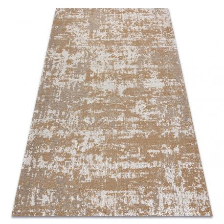 Tkaný sisalový CASA Eco koberec boho  vintage 2809 Krémový / Žltý, recyklovaný koberec 153x220 cm