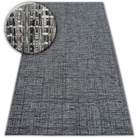 Tkaný sisalový koberec LOFT 21126 MIX strieborný/farba slonovej kosti/sivý 140x200 cm